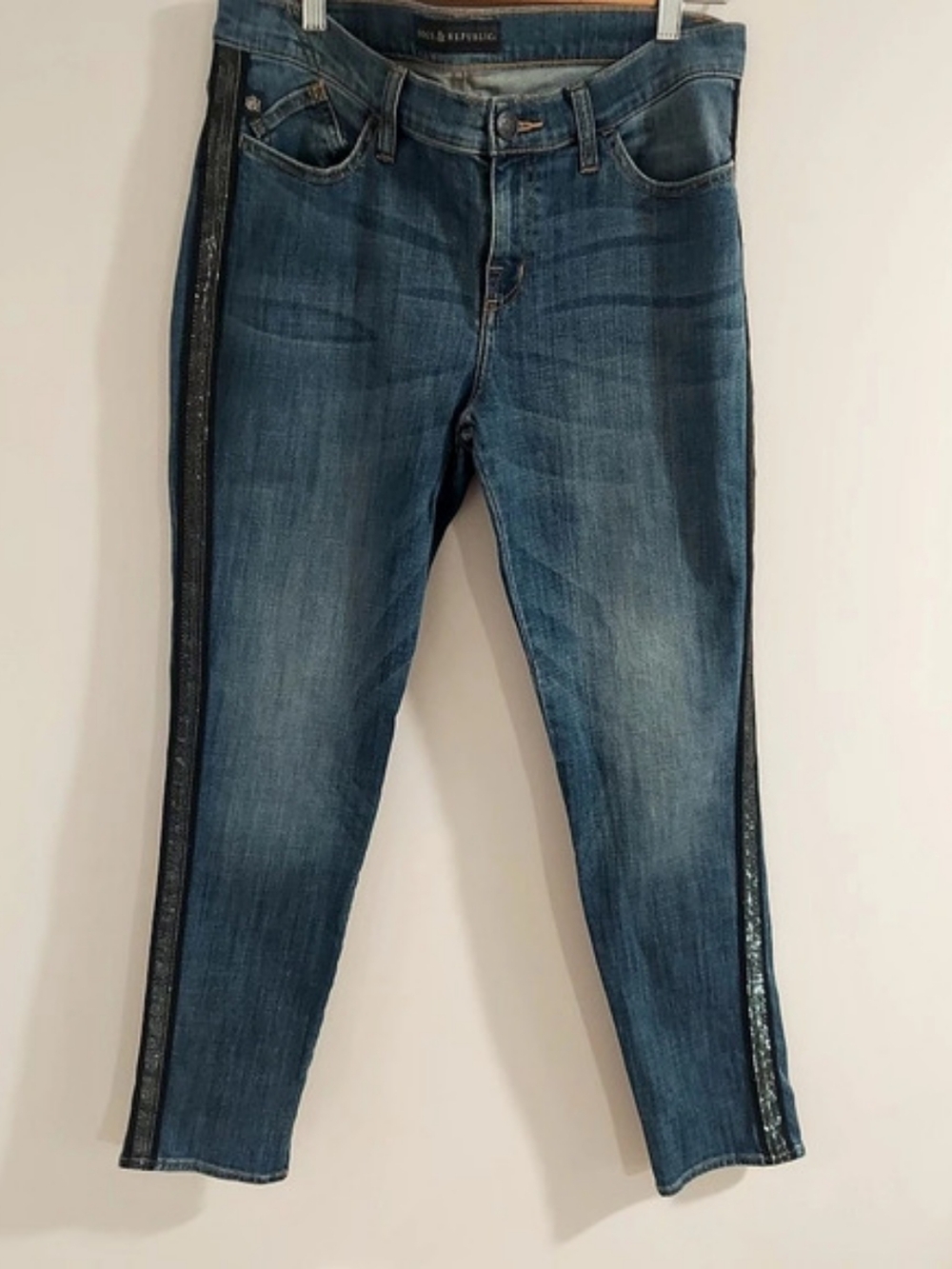 Rock & Republic Berlin Skinny Jeans Blue Waist 12